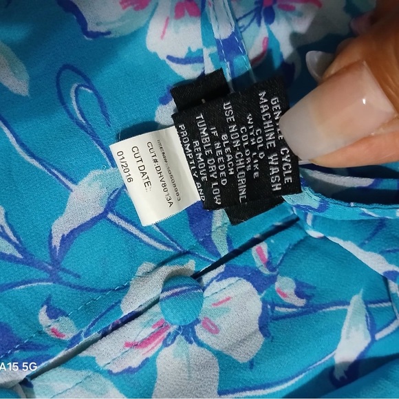 Torrid Blue Boxy Blouse with Relaxed Fit - Picture 7 of 7